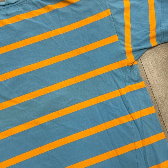 vintage 90s Guess Jeans USA striped Tee T Shirt Size Medium M B14 - Picture 2 of 9